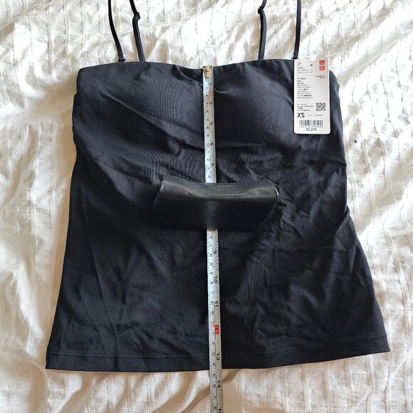 Uniqlo AIRism Cotton Bra Tube Top - 2024 - Black - Sz XS JAPAN - NWT - Picture 7 of 8